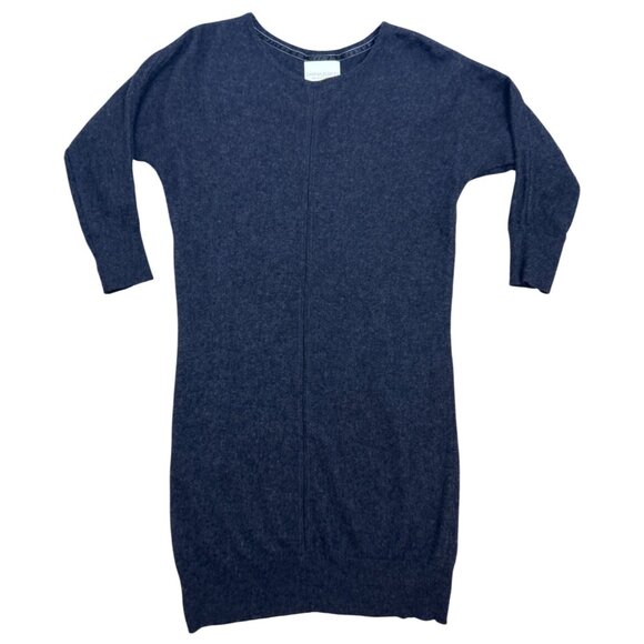 Cynthia Rowley Women's M Two-Ply Cashmere Sweater Dress Gray - Picture 3 of 7